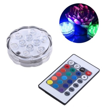 10 LED KOLOROWE RGB LAMPA LAMPKA DO BASENU