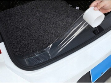 ЗАЩИТНАЯ ЛЕНТА ИЗ ФОЛЬГИ для порогов, кромок автомобиля, бесцветная, ПРОЧНАЯ, 7см x 3М