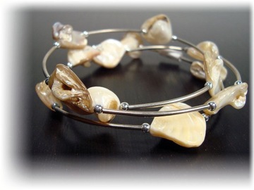 ОЖЕРЕЛЬЕ С КАМНЕМ, ЦЕПОЧКА ИЗ БУСИН, КОМПЛЕКТ