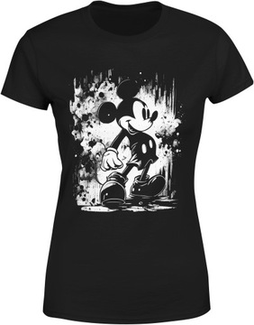 MYSZKA MIKI KOSZULKA DAMSKA Z NADRUKIEM CZARNA S BLUZKA TSHIRT DAMSKI