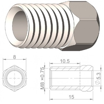 Śruba do Przewodu Hydraulicznego AVID