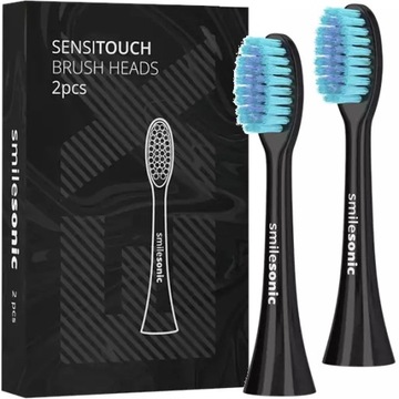 Smilesonic EX Sensitouch BLACK - czarne końcówki do wrażliwych zębów 2 szt.