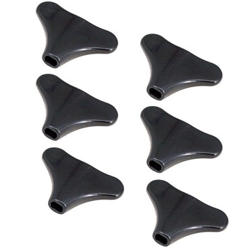 de-Durable 6 шт., кнопки с электрическими головками, ручка, ручка для ремонта, черный цвет