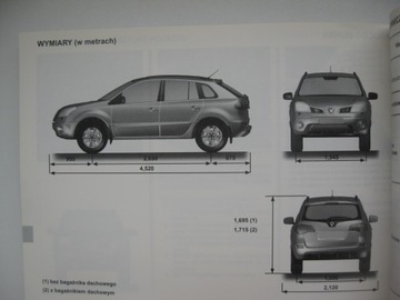Renault Koleos I 2007-2011 Оригинальное руководство пользователя на польском языке, 2008 г.