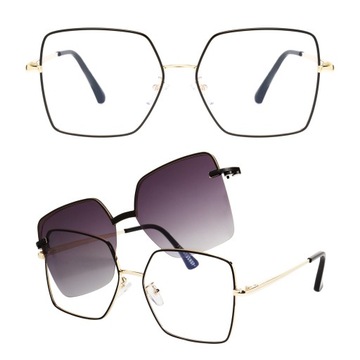 OKULARY ZERÓWKI NAKŁADKA MAGNETYCZNA + POLARYZACJA