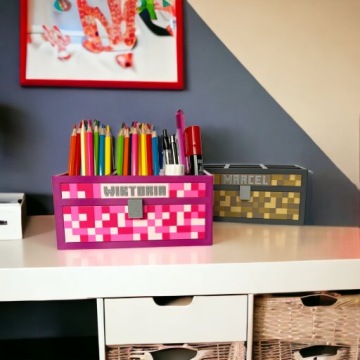 КАЯВИС Копилка М для ребенка в стиле МАЙНКРАФТ, подарочная коробка на день рождения