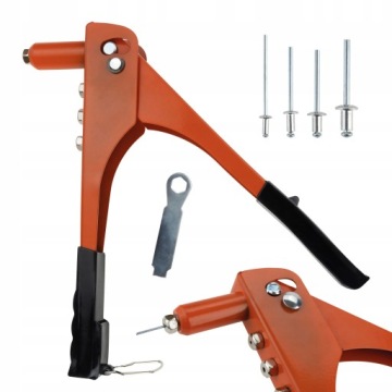 РУЧНОЙ ЗАКЛЕПОЧНИК ДЛЯ ЗАКЛЕПОК, 4 КОНЦА, ЦЕЛЬНЫЕ ЗАКЛЕПКИ