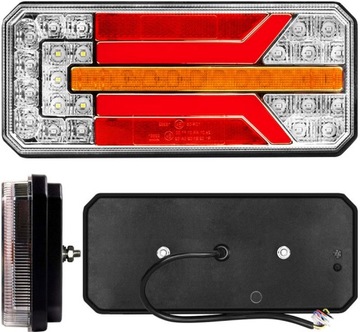 LAMPA TYLNA ZESPOLONA PRAWA DIODOWA LED NEON DYNAMICZNY KIERUNEK