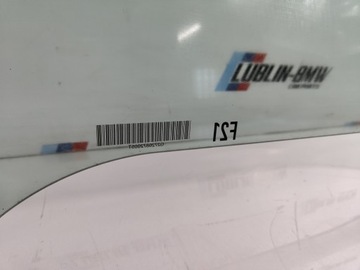 BMW 1 F21 SKLO (OKNO) BOČNÍ DVEŘE PRAVÁ PŘEDNÍ PRAVÝ