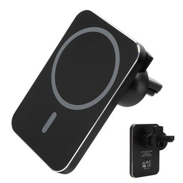 15 Вт квадратное магнитное всасывающее беспроводное зарядное устройство автомобильный держатель для мобильного телефона fast c