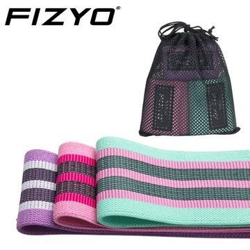 ZESTAW 3x MOCNE GUMY DO ĆWICZEŃ OPASKI MATERIAŁOWE OPOROWE TAŚMY FITNESS