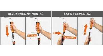 НАБОР НАБОР ШПАТЕЛЯ + ролик 25 см с защелкой + теле палочки + аксессуары NDG28