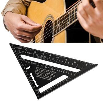 Гитарная линейка, треугольная линейка, черная, точная.