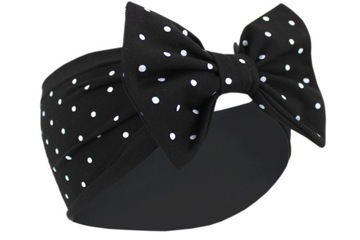 OPASKA DZIECIĘCA SZEROKA WIOSENNA/LETNIA Z KOKARDĄ BAWEŁNA DLA DZIEWCZYNKI