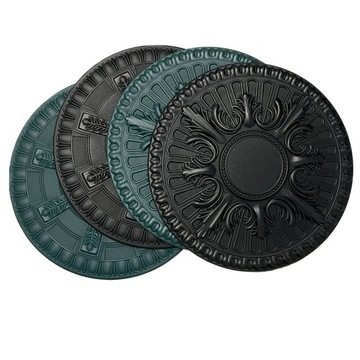 Потолочная розетка, стеновая панель, ЧЕРНЫЙ R-2