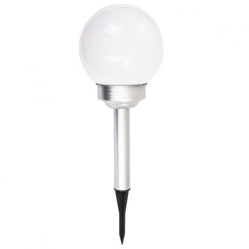 LAMPA SOLARNA LED DO OGRODU KULA MLECZNA 15x44cm