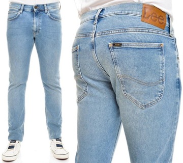 LEE spodnie SKINNY regular BLUE jeans LUKE _ W31 L34