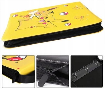 АЛЬБОМ КАРТ ПОКЕМОН Папка на 400 карточек, молния КЛАСС, большие УЗОРЫ