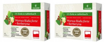 Morwa Biała Forte + Berberyna 2 x 60 tabletek Colfarm