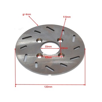 TARCZA HAMULCOWA PRZÓD FUXIN BUGGY 125cc