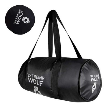 Czarna torba sportowa Extreme Wolf na treningi i fitness
