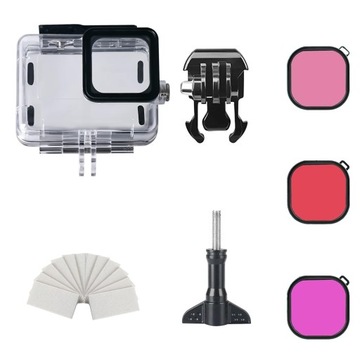 Obudowa Wodoszczelna Wodoodporna Do Gopro Hero 12 11 10 9 Z 3 Filtrami