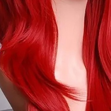 PERUKA MAŁA SYRENKA WŁOSY CZERWONE WIG STRÓJ DLA DOROSŁYCH COSPLAY