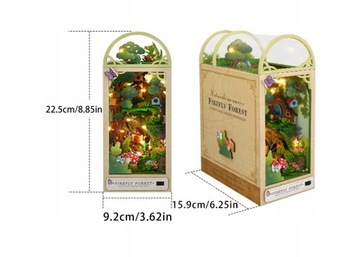 DIY книжный уголок, миниатюры, вставка в полку, строительный комплект