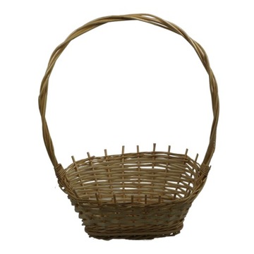 Kosz delikatesowy kwiatowy prezentowy 45 cm