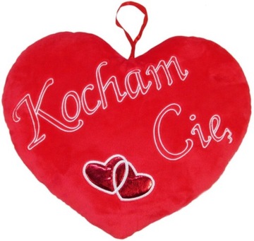 Poduszka Kocham Cię Serce - 48cm WALENTYNKI