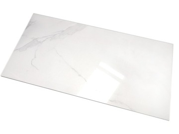 GRES PODŁOGOWY WYSOKI POŁYSK CARRARA PALATINA 120x60 KAFLE WIELKOFORMATOWE