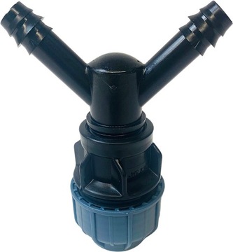 Разводка проходной трубы 25мм на 2 линии