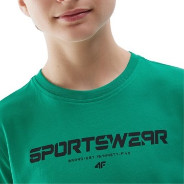 ФУТБОЛКА ДЛЯ МАЛЬЧИКОВ 4F ДЕТСКАЯ СПОРТИВНАЯ ФУТБОЛКА НА КАЖДЫЙ ДЕНЬ