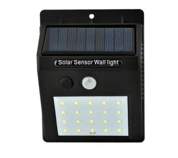 СОЛНЕЧНЫЙ СВЕТОДИОДНЫЙ НАСТЕННЫЙ СВЕТИЛЬНИК, ДАТЧИК ДВИЖЕНИЯ СУМЕРКИ