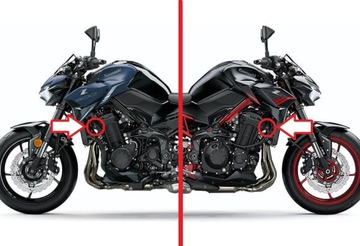 KAWASAKI Z900 Z 900 2017-... - ТВЕРДЫЕ АВАРИЙНЫЕ НАКЛАДКИ