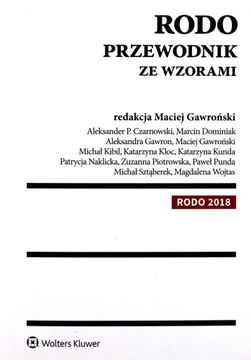 RODO PRZEWODNIK ZE WZORAMI (KSIĄŻKA)