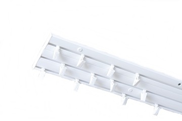 KARNISZ PCV Szyna sufitowa BIAŁA 3-torowa 180 cm