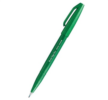 Pisak do kaligrafii PENTEL SES15 Brush Pen - zielony