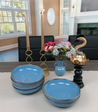 БОГУЦИЦЕ СЕРВИСНЫЙ СЕРВИС РУСТИЧЕСКИЙ СИНИЙ, 18 ЭЛЕМЕНТОВ