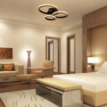 СВЕТОДИОДНЫЙ ПОТОЛОЧНЫЙ СВЕТИЛЬНИК 70ВТ СОВРЕМЕННЫЙ ЛОФТ 3 ЦВЕТА ДЛЯ СПАЛЬНИ СПАЛЬНЯ