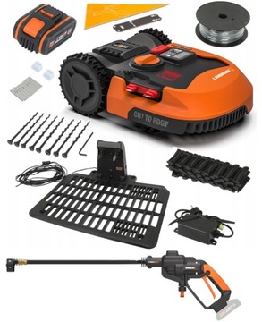 Robot koszący L2000m2 WORX + Myjka ciśnieniowa