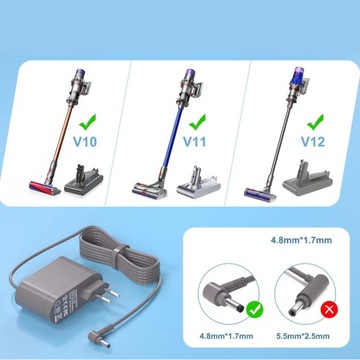 Зарядное устройство для питания 30,45 В для Dyson V10 V11 V15 SV12 SV12 SV14 SV20 Cleamer Cleaner