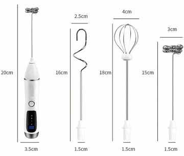 РУЧНОЙ МИКСЕР ДЛЯ ВЗБИВАНИЯ МОЛОКА, КОФЕ, ЭЛЕКТРИЧЕСКИЙ МИНИ-БЛЕНДЕР, 11000 об/мин.