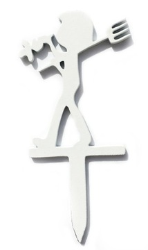 TOPPER LAS SŁOIK KOMPOZYCJA MINI OGRODNIK 8CM 1SZT