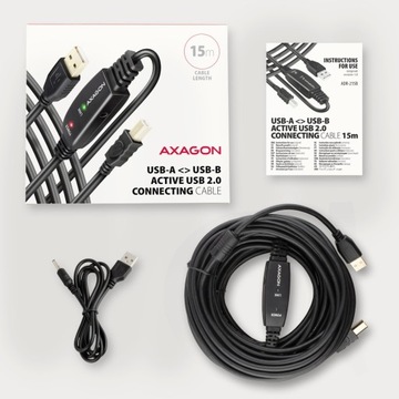 ADR-215B Активный кабель USB 2.0 A-M -> B-M
