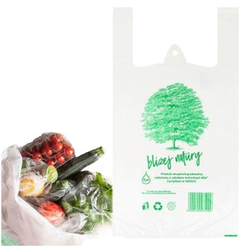 REKLAMÓWKI EKOLOGICZNE HDPE BIO EKO ECO 42x50 100