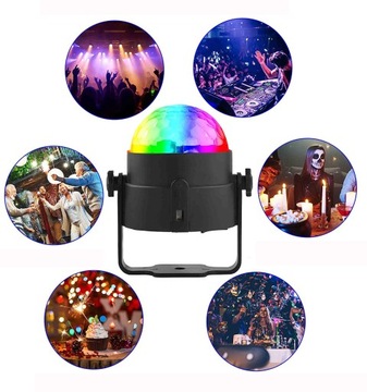 ПРОЕКТОР DISCO BALL, СВЕТОДИОДНОЕ RGB ОСВЕЩЕНИЕ ДЛЯ ДИСКО
