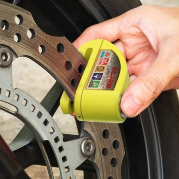 Замок тормозного диска с сигнализацией для мотоциклов и велосипедов. Водонепроницаемый.