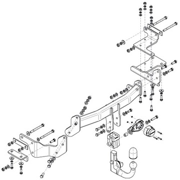 NOVÝ ODEPÍNACÍ ZAŘÍZENÍ(HÁK) TÁŽNÝ DO HYUNDAI SANTA FE (TM) SUV 2018-2020