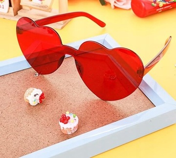 ХИППИ ОЧКИ С РОЗОВЫМ СЕРДЦЕМ ВЕЧЕРИНКА 70-Х ГОДОВ